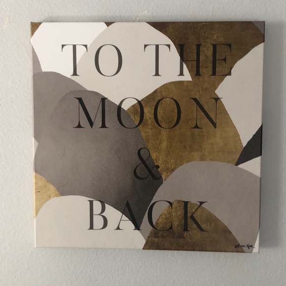 Oliver Gal Canvas Picture To The Moon and Back - Picture 1 of 6